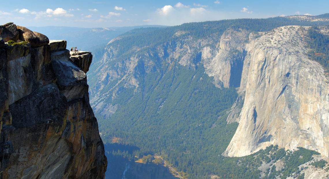 A view from Taft Point Overlook in Yosemite National Park. VW Pics/UIG via Getty Images