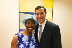 Dr. Ophelia Garmon-Brown (left) and Dee O'Dell co-chaired a task force that identified early childhood development, social connections and family stability as key factors in enhancing upward mobility in Charlotte. CREDIT: JOHN YDSTIE