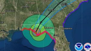 After making landfall around 1:45 p.m. ET Wednesday, Hurricane Michael is expected to plow through Florida and Georgia on its way to the Mid-Atlantic Coast.