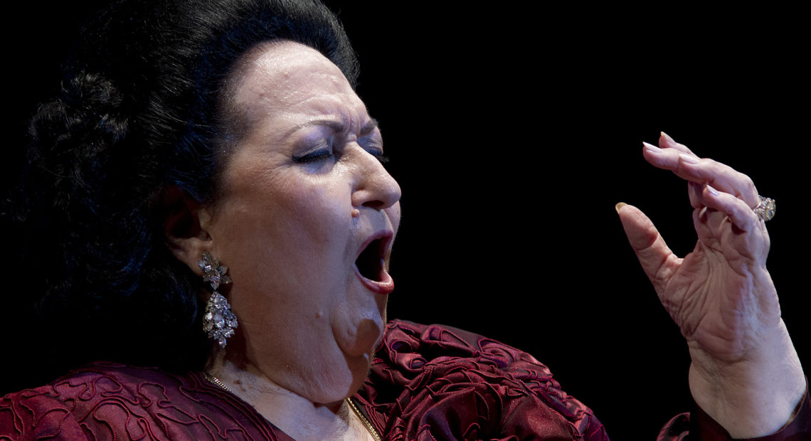 Soprano Montserrat Caballé, in concert in Marbella, Spain, in 2012.