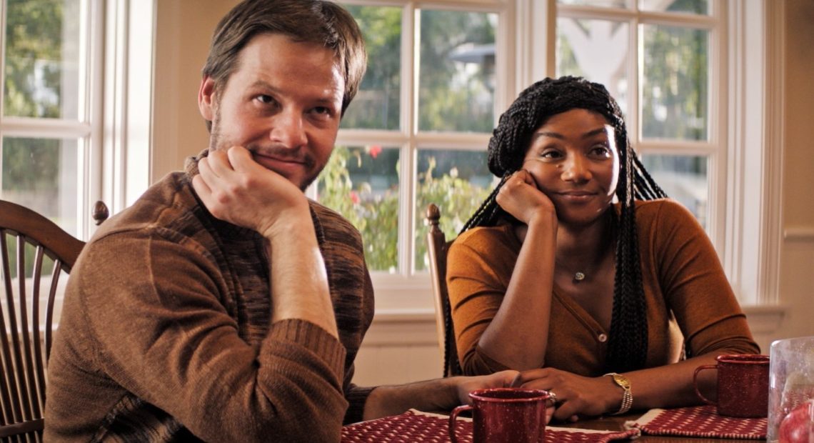"DO go on": Ike Barinholtz and Tiffany Haddish star in The Oath. CREDIT: Topic Studios and Roadside Attractions