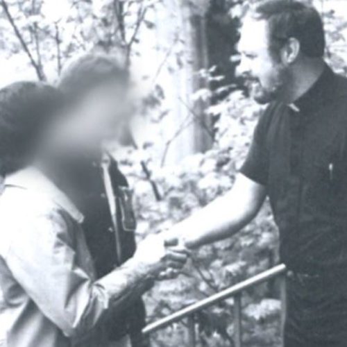 Father Theodore Marmo, accused of sexual abuse, in a photo from a brochure for St. Edward Hall, a seminary that was part of the John F. Kennedy Catholic High School campus in Burien, Wash.