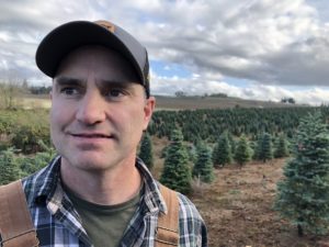 Casey Grogan is owner of Silver Bells Tree Farm, 400-acres of Christmas trees, in Silverton, Ore.