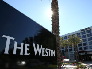 Marriott said that for 327 million guests of its Starwood network, which includes Westin hotels like this one near San Francisco, the compromised data includes dates of birth and passport numbers. CREDIT: Justin Sullivan/Getty Images