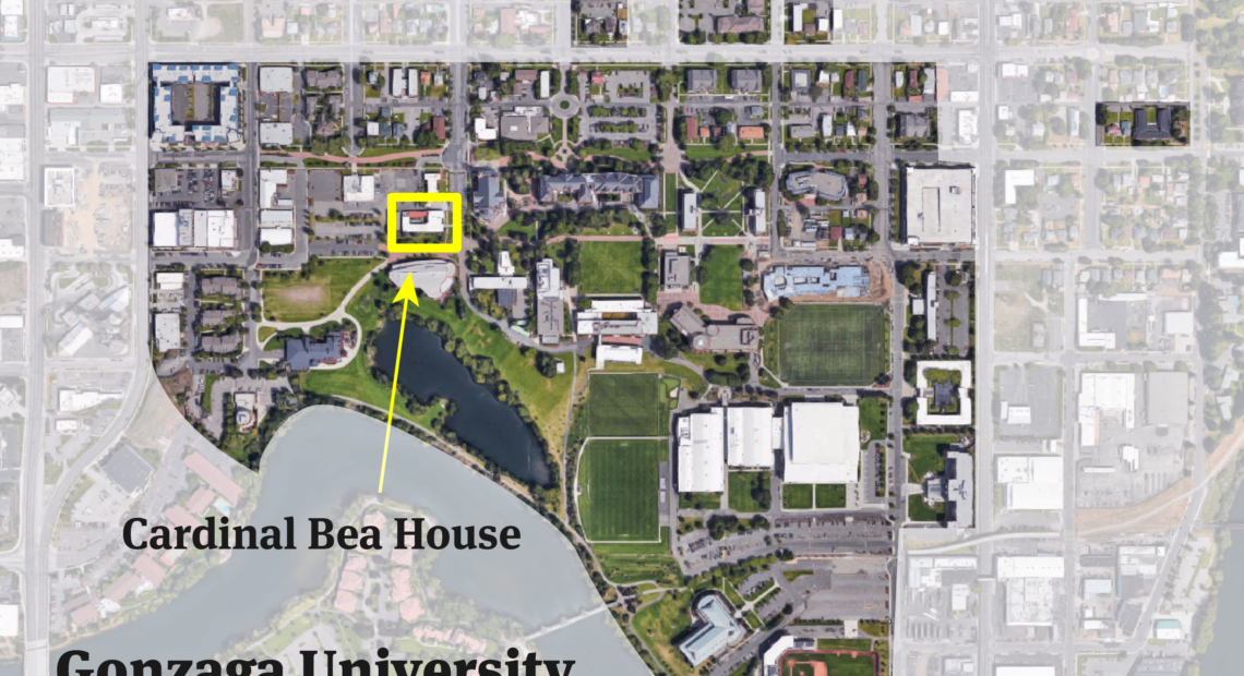 While Cardinal Bea House appears on Gonzaga campus maps and is listed in the campus directory, it’s not officially part of the private Jesuit university. CREDIT: GABRIEL HONGSDUSIT / REVEAL