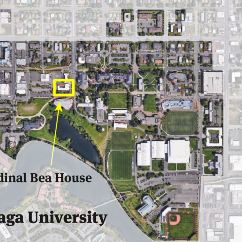 While Cardinal Bea House appears on Gonzaga campus maps and is listed in the campus directory, it’s not officially part of the private Jesuit university. CREDIT: GABRIEL HONGSDUSIT / REVEAL