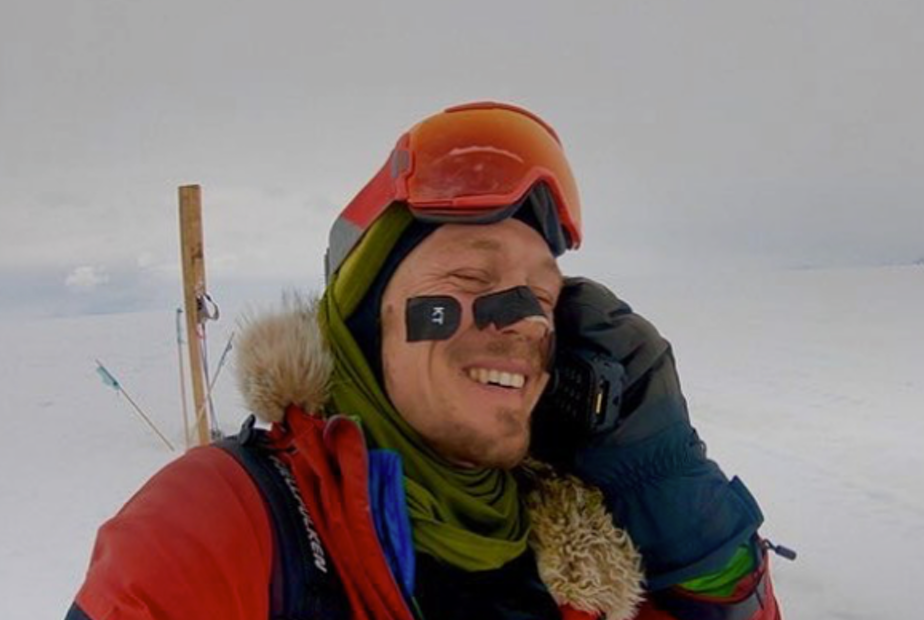 On Wednesday, Colin O'Brady became the first person to successfully traverse Antarctica from coast-to-coast alone and without wind assistance. He documented much of the unprecedented feat on his social media. CREDIT: COLIN O'BRADY/INSTAGRAM