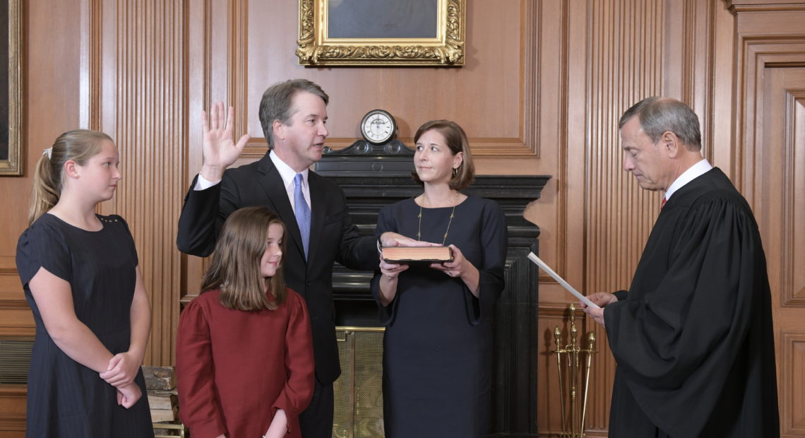 Justice Brett Kavanaugh swearing in