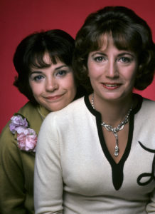 Marshall (right) in her breakout role, as Laverne to Cindy Williams' Shirley, in Laverne & Shirley.