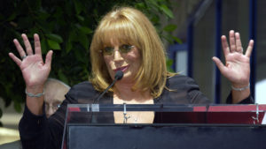 Marshall speaks at the ceremony honoring her and Williams with a star on the Hollywood Walk of Fame on Aug. 12, 2004, in Hollywood, Calif.