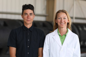 Recompose CEO Katrina Spade, left, with WSU Prof. Lynne Carpenter-Boggs. CREDIT: WSU COMMUNICATIONS