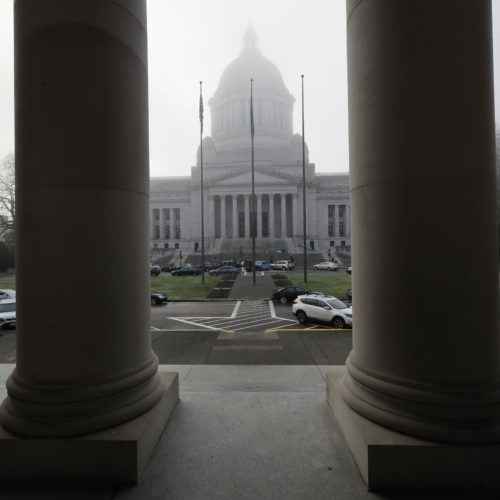 The Legislative Building on the opening day of the 2019 session. Lawmakers want to make financial aid for higher education an entitlement. CREDIT: TED S. WARREN / THE ASSOCIATED PRESS