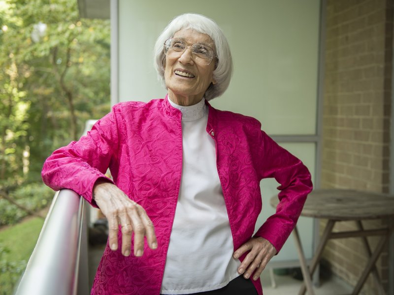 Bernice "Bunny" Sandler battled discrimination on the basis of sex, helping create Title IX legislation to give women and girls more opportunities in education and athletics. CREDIT: J.M. Eddins Jr./MCT via Getty Images