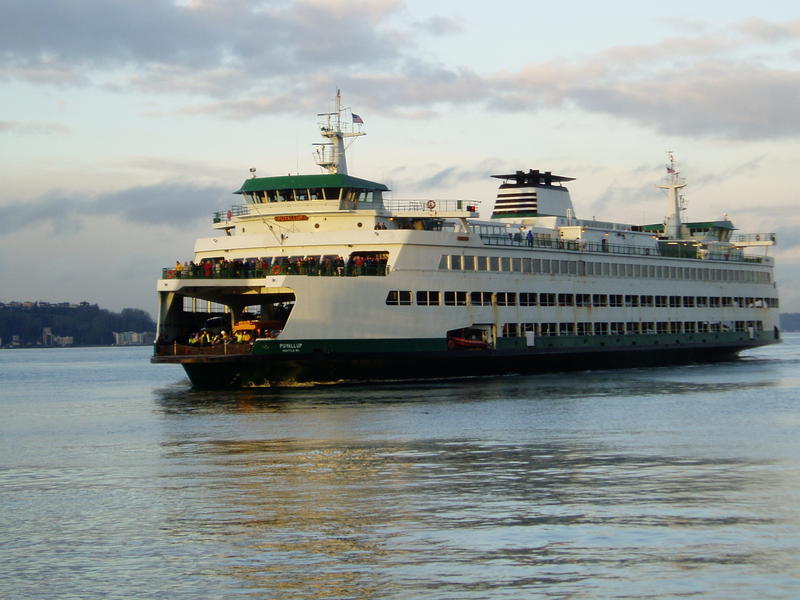 File photo. MV Puyallup approaches Pier 52 in Seattle. CREDIT: TOM BANSE/N3