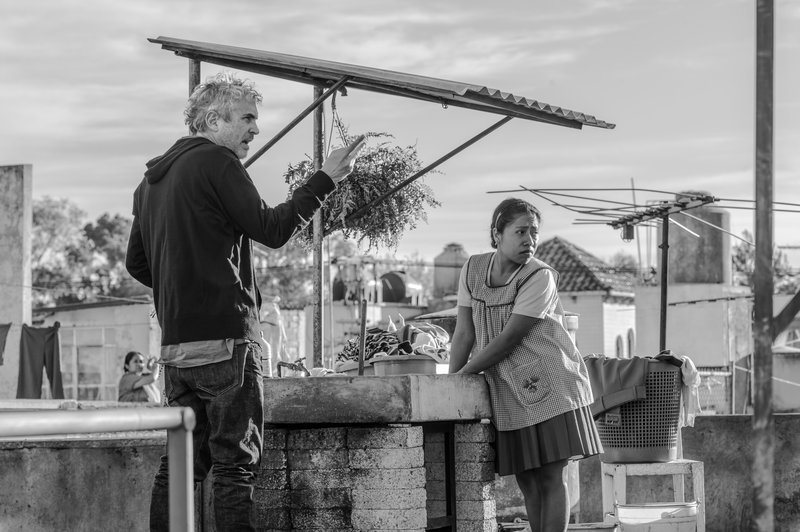 For the lead role of Cleo, director Alfonso Cuarón cast the first-time actor Yalitza Aparicio, a native of the state of Oaxaca. CREDIT: Carlos Somonte/Netflix