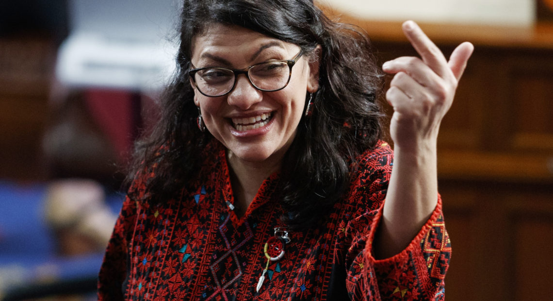 Democratic Rep. Rashida Tlaib of Michigan, hours after being sworn in on the House floor, profanely called to impeach the president, prompting her own leaders to distance themselves from her comments. Carolyn Kaster/AP