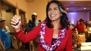 Rep. Tulsi Gabbard, D-Hawaii, has announced she's running for president in 2020. The 37-year-old Gabbard said in a CNN interview slated to air Saturday night that she will be formally announcing her candidacy within the week. CREDIT: Marco Garcia/AP