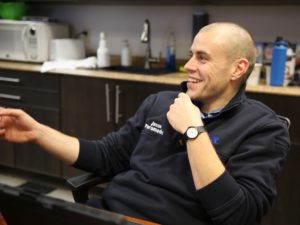 Paramedic Jason Dahlke says he can see how unconscious bias could slip into an emergency responder's decisions and taint health care. He has worked hard to be aware of it, in hopes of preventing those disparities in care. CREDIT: KRISTIAN FODEN-VENCIL/OREGON PUBLIC BROADCASTING