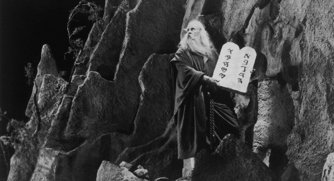 American actor Theodore Roberts as Moses in Cecil B. DeMille's silent version of The Ten Commandments — one of many works from 1923 that entered the public domain on Jan. 1. CREDIT: Hulton Archive/Getty Images
