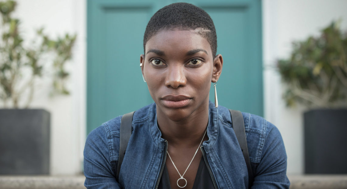 Michaela Coel plays a survivor of the Rwandan geonocide in the BBC/Netflix miniseries, Black Earth Rising. Sophie Mutevelian/BBC/Netflix