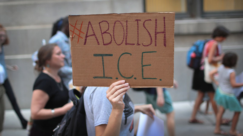 Abolish ICE protest sign