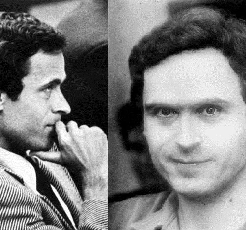 Two photos of Ted Bundy