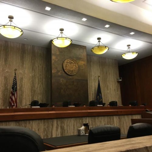 File photo of Idaho Supreme Court chamber. CREDIT: JAMES DAWSON/BSPR