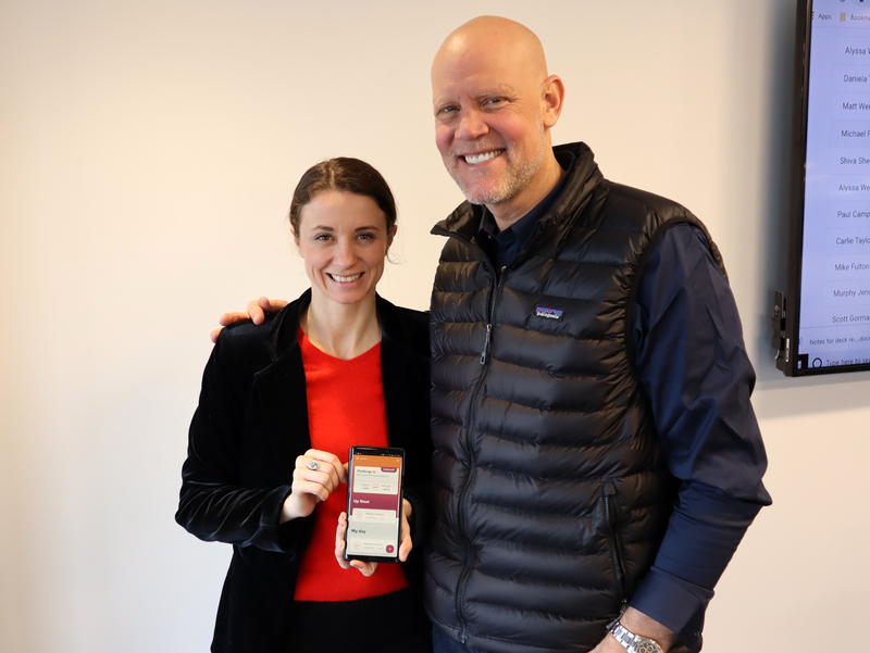Daniela Tudor and Murphy Jensen co-founded WeConnect Health in Seattle, which developed an addiction recovery app. TOM BANSE / N3