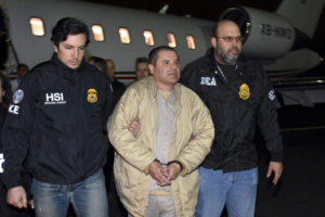 Joaquín "El Chapo" Guzmán faced 10 charges in the indictment, including engaging in a criminal enterprise — which in itself comprised 27 violations, including conspiracy to commit murder. U.S. law enforcement via AP