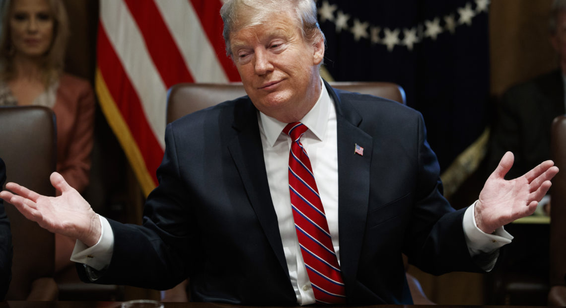 President Trump said he is not "happy" with a compromise budget deal being negotiated on Capitol Hill but said he doesn't think there will be another shutdown.