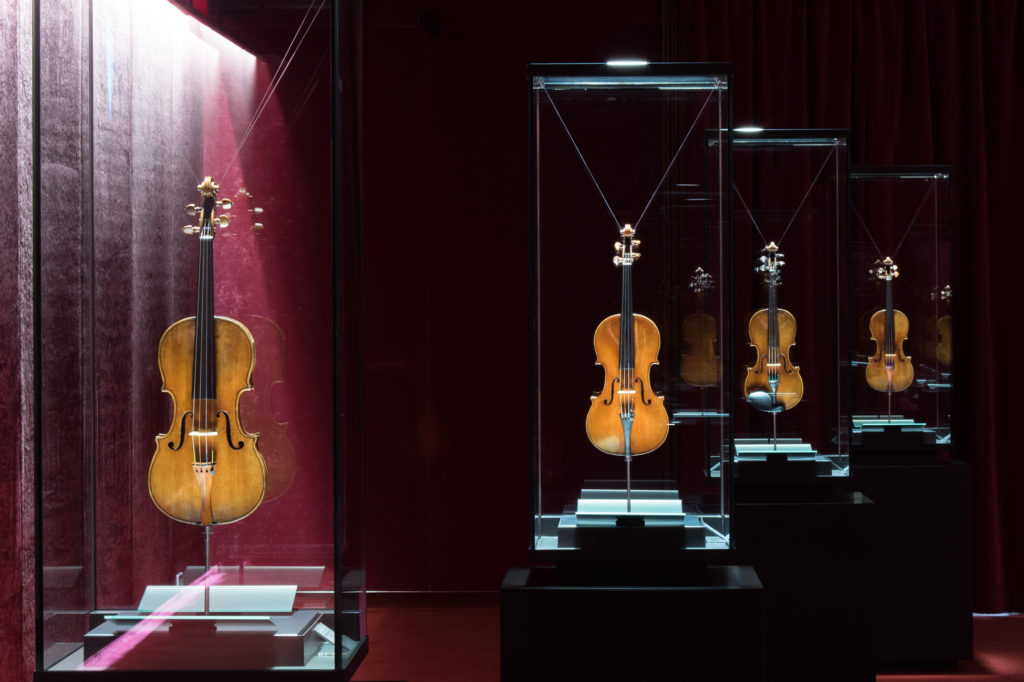 The Violin Museum's most prized instruments are kept in a room known as the "Treasure Box." Courtesy of Native Instruments