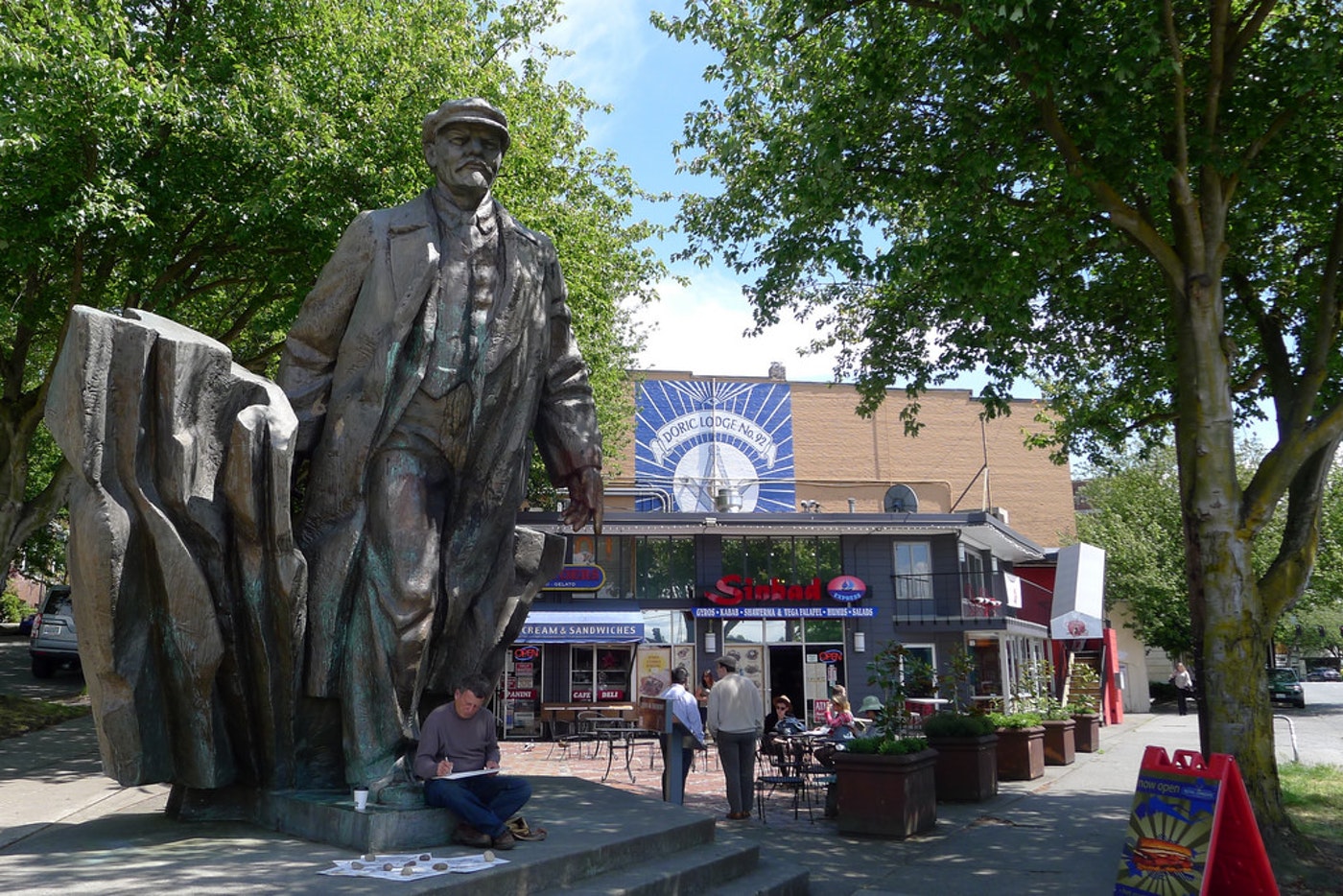 The statue of Vladimir Lenin in Seattle's Fremont neighborhood. CREDIT: FLICKR PHOTO/MARTIN DEUTSCH
