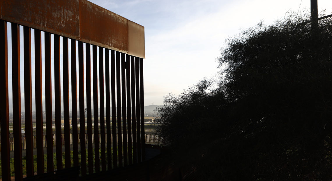 A legal battle is expected to come down to one question: Is it constitutional for the president to ignore Congress' decision not to give him all the money he wants for a Southern border wall, like that at Tijuana, Mexico, and, instead get it by declaring a national emergency? CREDIT: Mario Tama/Getty Images