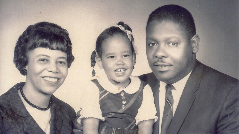 A family photo of Bettye, Miriam and Edwin Pratt together in 1966. Courtesy of Jean Soliz