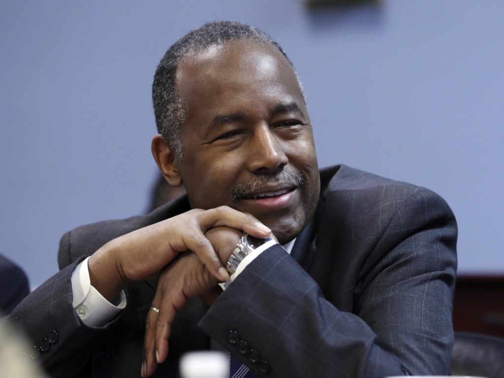 PHOTO: "Facebook is discriminating against people based upon who they are and where they live," Housing and Urban Development Secretary Ben Carson said in a statement. CREDIT: Carlos Osorio/AP