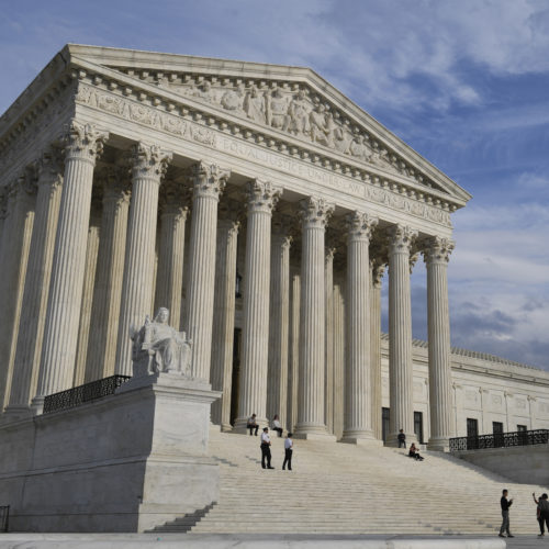 The U.S. Supreme Court in Washington where the justices ruled that the government can detain certain immigrants without bond hearings. Susan Walsh/AP