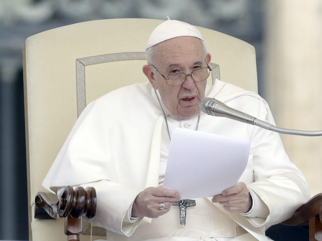 Pope Francis, pictured earlier this week, unveiled a new mandatory-reporting edict on Friday. It requires any Vatican official who learns of an allegation of abuse within the city-state or by Vatican officials to report it to Vatican prosecutors. Andrew Medichini/AP