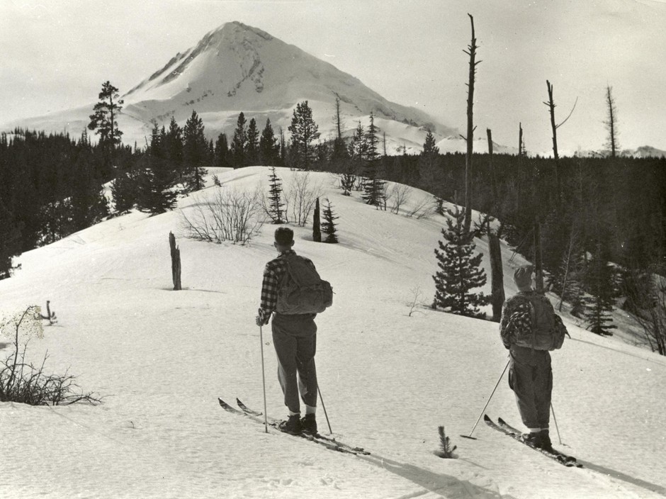 The original way to “earn your turns” in the era when Tilly Jane was built. CREDIT: U.S. FOREST SERVICE