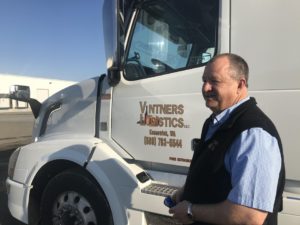 Robert Thompson has run Vintners Logistics for 12 years. The company stores and ships Washington wine. Thompson worries a low carbon fuel standard could drastically increase fuel costs for the trucking industry. CREDIT: COURTNEY FLATT