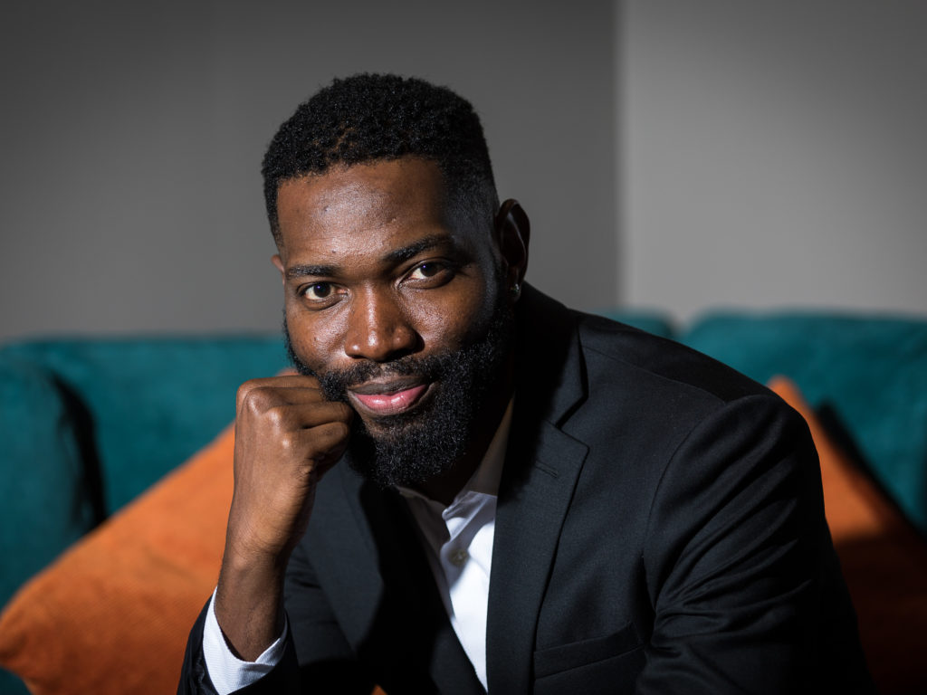 Playwright Tarell Alvin McCraney, who was awarded a MacArthur Fellowship in 2013, is making his Broadway debut with Choir Boy. CREDIT: Tim P. Whitby/Getty Images