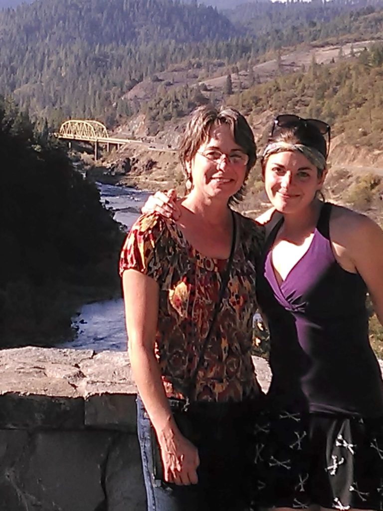 Janelle Butterfield, right, had been diagnosed with schizophrenia years before she died in the Josephine County Jail. Butterfield's mother, Connie Dence, left, says she doesn't believe the jail didn't know her daughter was ill. Courtesy of Connie Dence