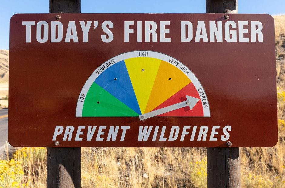 Information on public fire danger signs comes from the Nation Fire Danger Rating System, which is being updated for the first time in more than four decades. CREDIT: JACOB FRANK/NPS