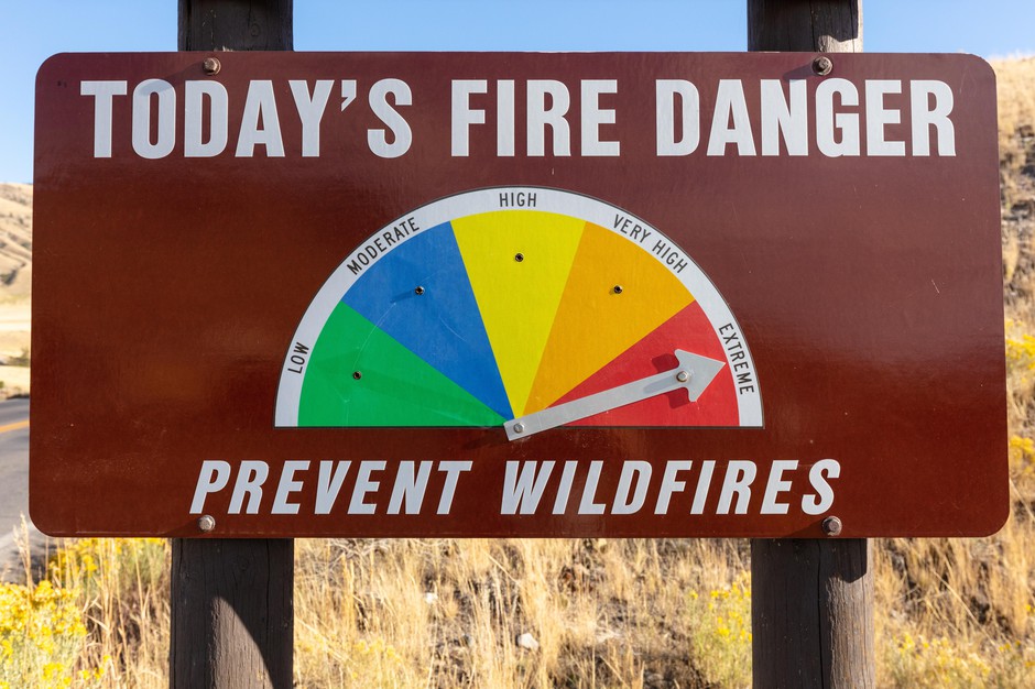 Information on public fire danger signs comes from the Nation Fire Danger Rating System, which is being updated for the first time in more than four decades. CREDIT: JACOB FRANK/NPS