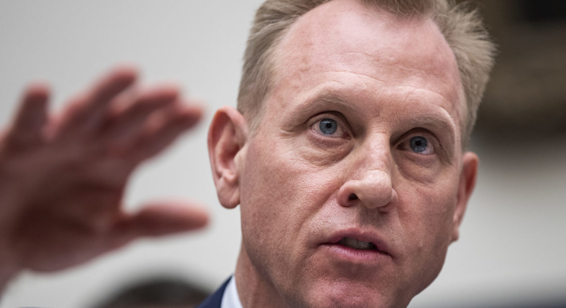Acting Secretary of Defense Patrick Shanahan was cleared by the Pentagon's Inspector General of allegations of ethics violations. Shanahan is seen here testifying at a House Armed Services Committee hearing last month. Drew Angerer/Getty Images