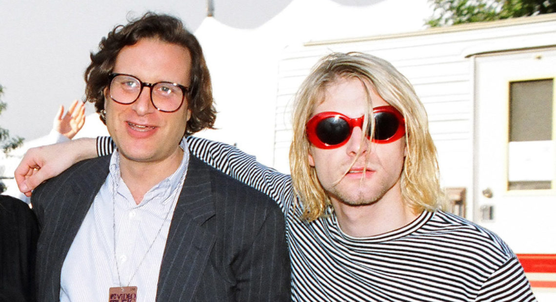 Danny Goldberg and Kurt Cobain attend the 1993 MTV Video Music Awards, at the height of Nirvana's fame. Jeff Kravitz/FilmMagic/Getty Images