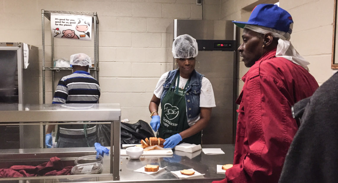 The Franciscan Center in Baltimore serves a hot lunch daily to those who need extra help, even if they receive food stamps. Those benefits could end for 755,000 able-bodied adults. Pam Fessler/NPR