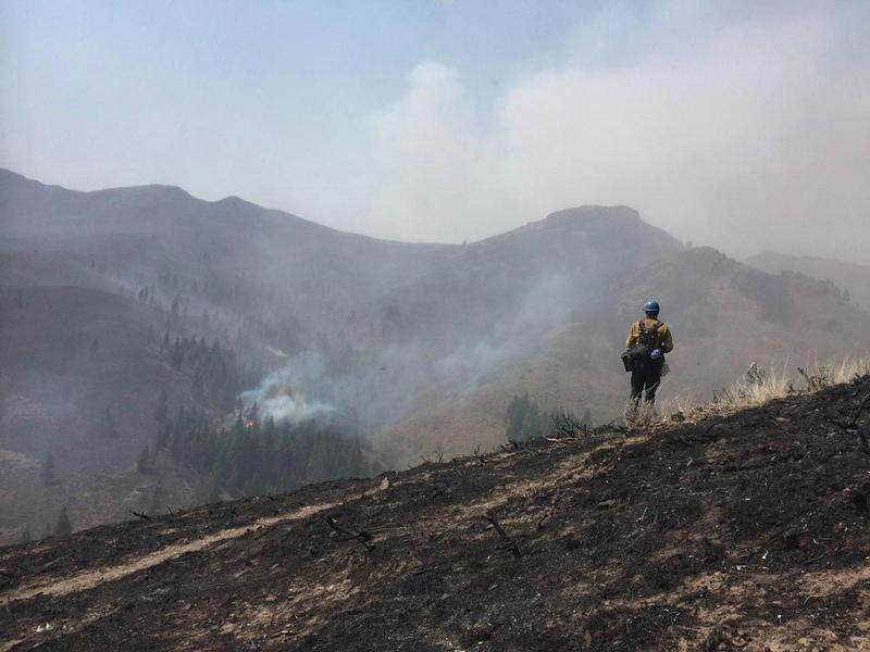 The 2018 Sharps Fire in Idaho was caused by an exploding target. CREDIT: INCIWEB