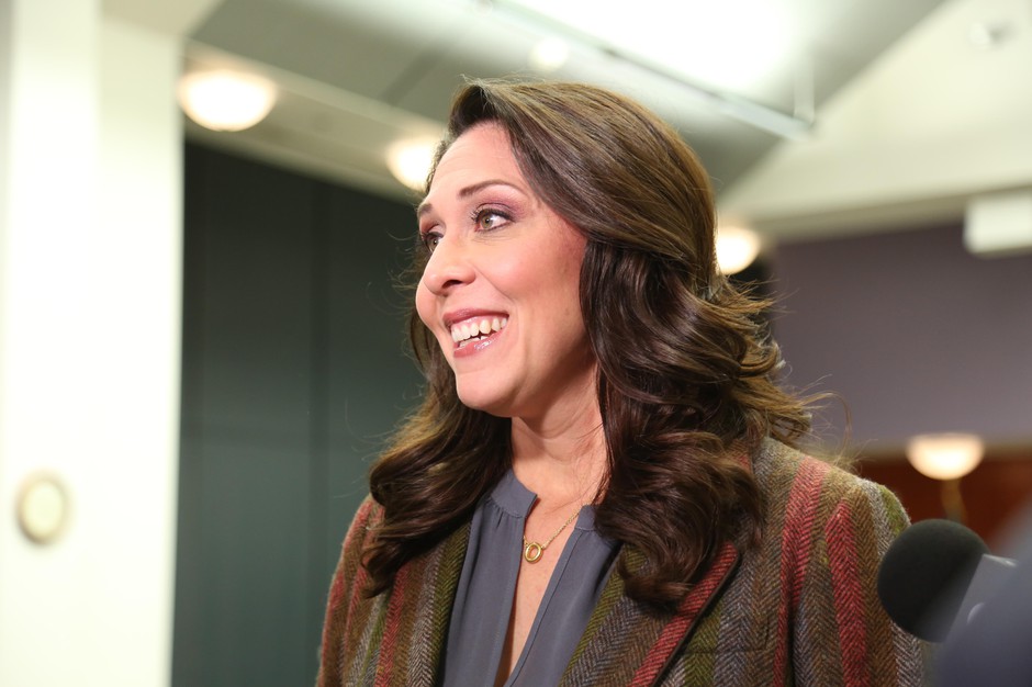 U.S. Rep. Jaime Herrera Beutler on Election Night in Vancouver, Washington, Tuesday, Nov. 6, 2018.