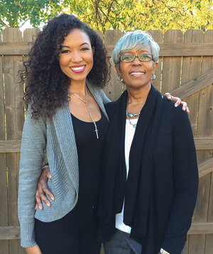 Sada Jackson with her mother, Ileana Watson, in October 2014, when Ileana and her three children participated in a family Breast Cancer Walk together. Courtesy of Sada Jackson