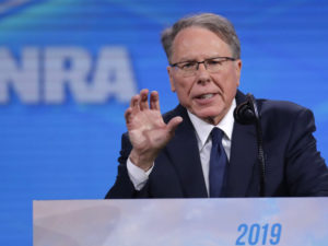 Nation Rifle Association Executive Vice President Wayne LaPierre's spending has come under scrutiny after documents were leaked detailing expensive clothing shopping trips. CREDIT: MICHAEL CONROY/AP